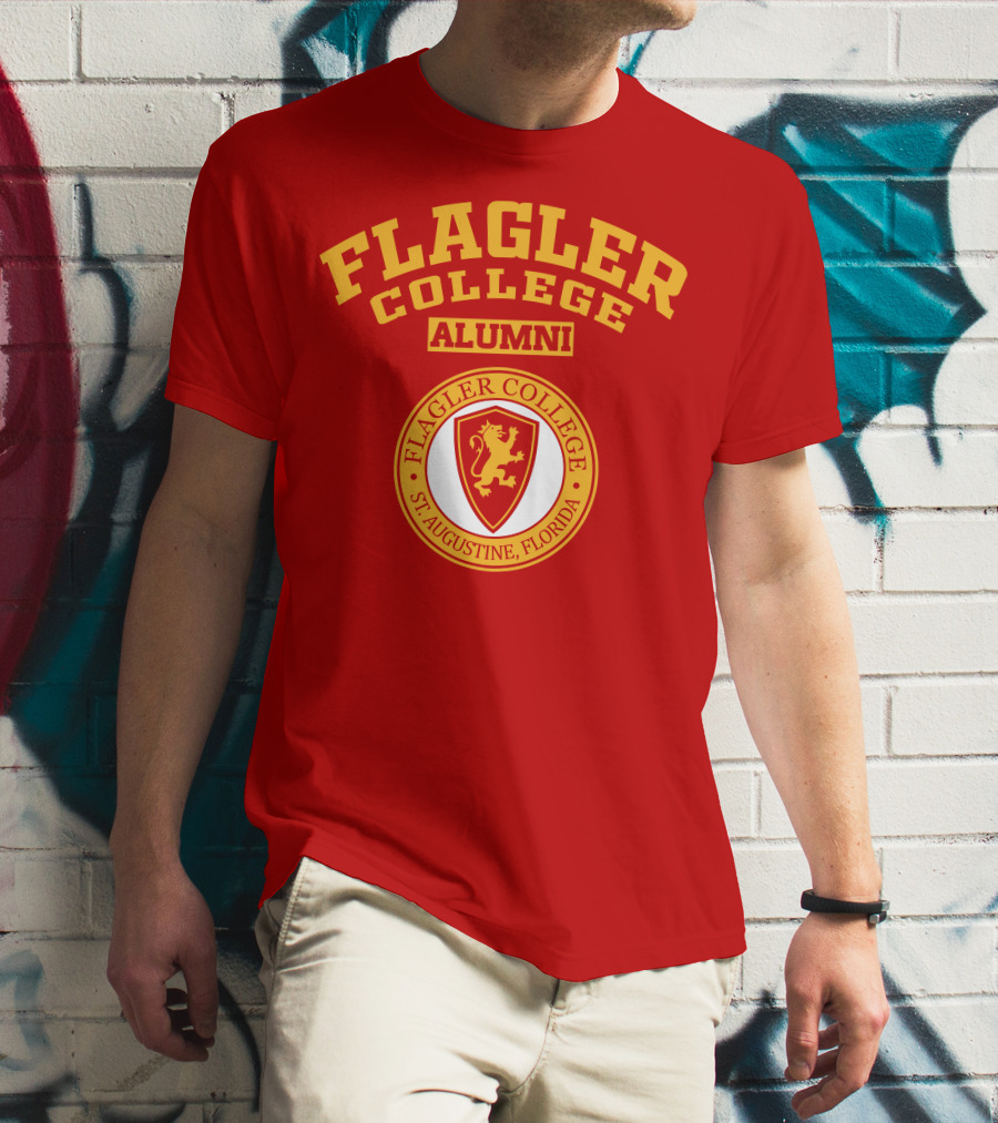 Flagler College Alumni St. Augustine Florida Lion Crest T-Shirt