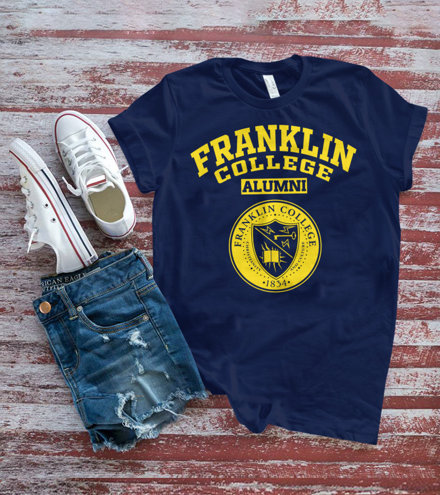 FRANKLIN COLLEGE ALUMNI ESTABLISHED 1834 SEAL T-Shirt