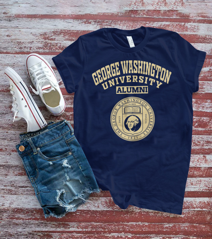 George Washington University Alumni 1821 Seal Nobis Deus Fiducia T-Shirt