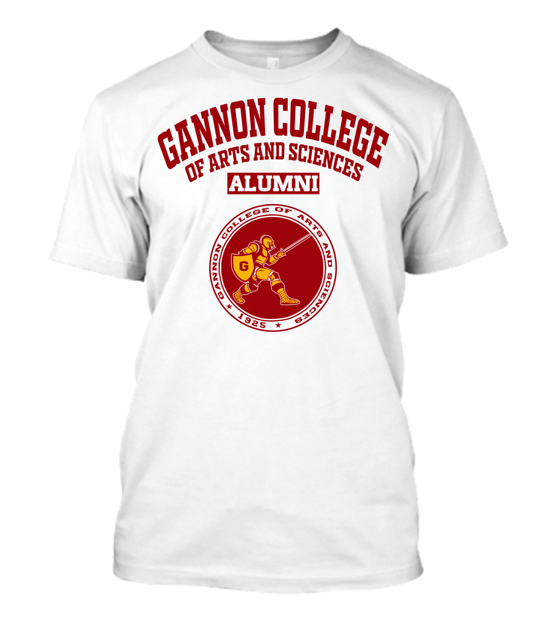 Gannon College Of Arts And Sciences Alumni 1925 Knight Emblem T-Shirt
