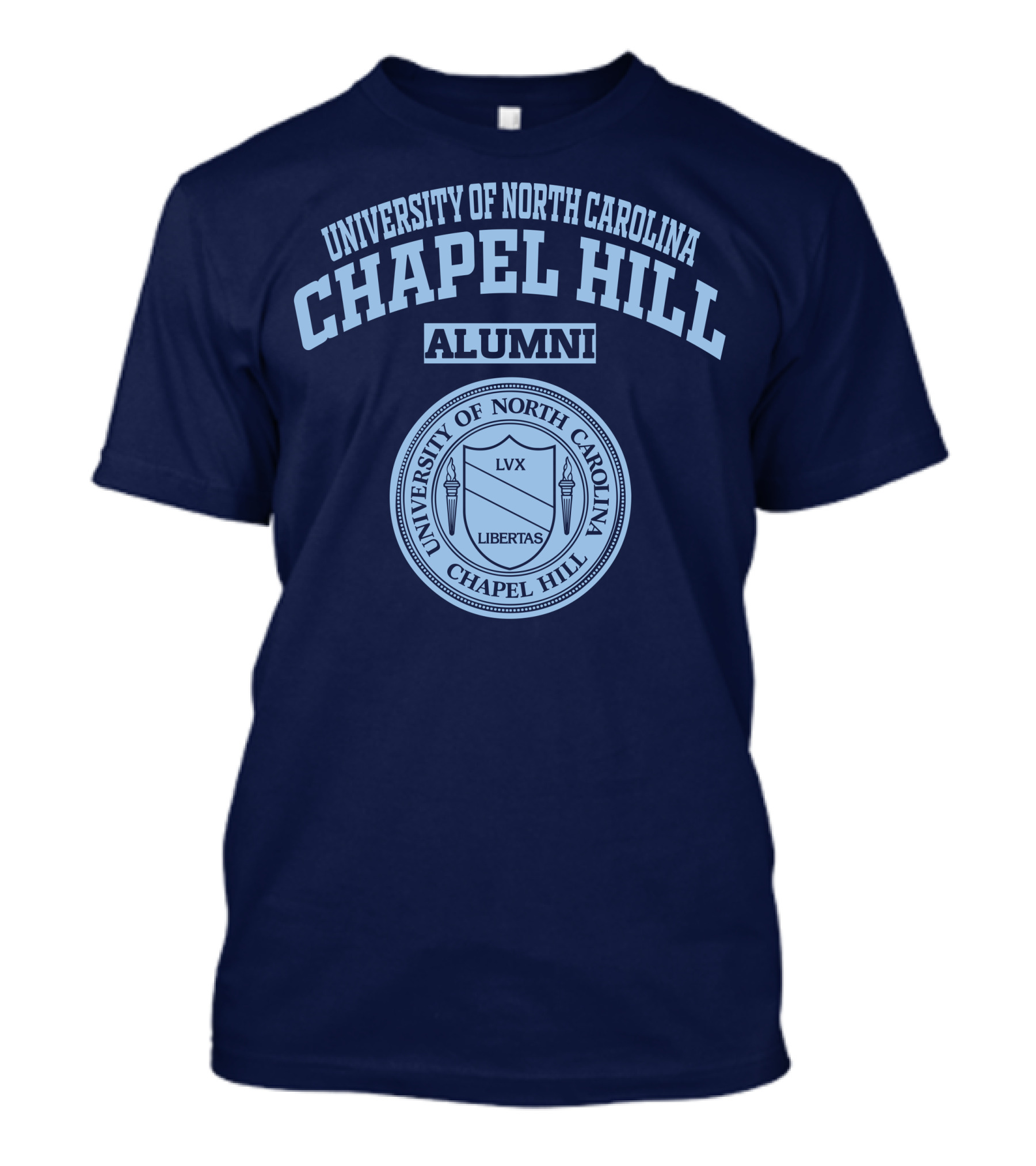 University Of North Carolina Chapel Hill Alumni Seal LVX Libertas T-Shirt