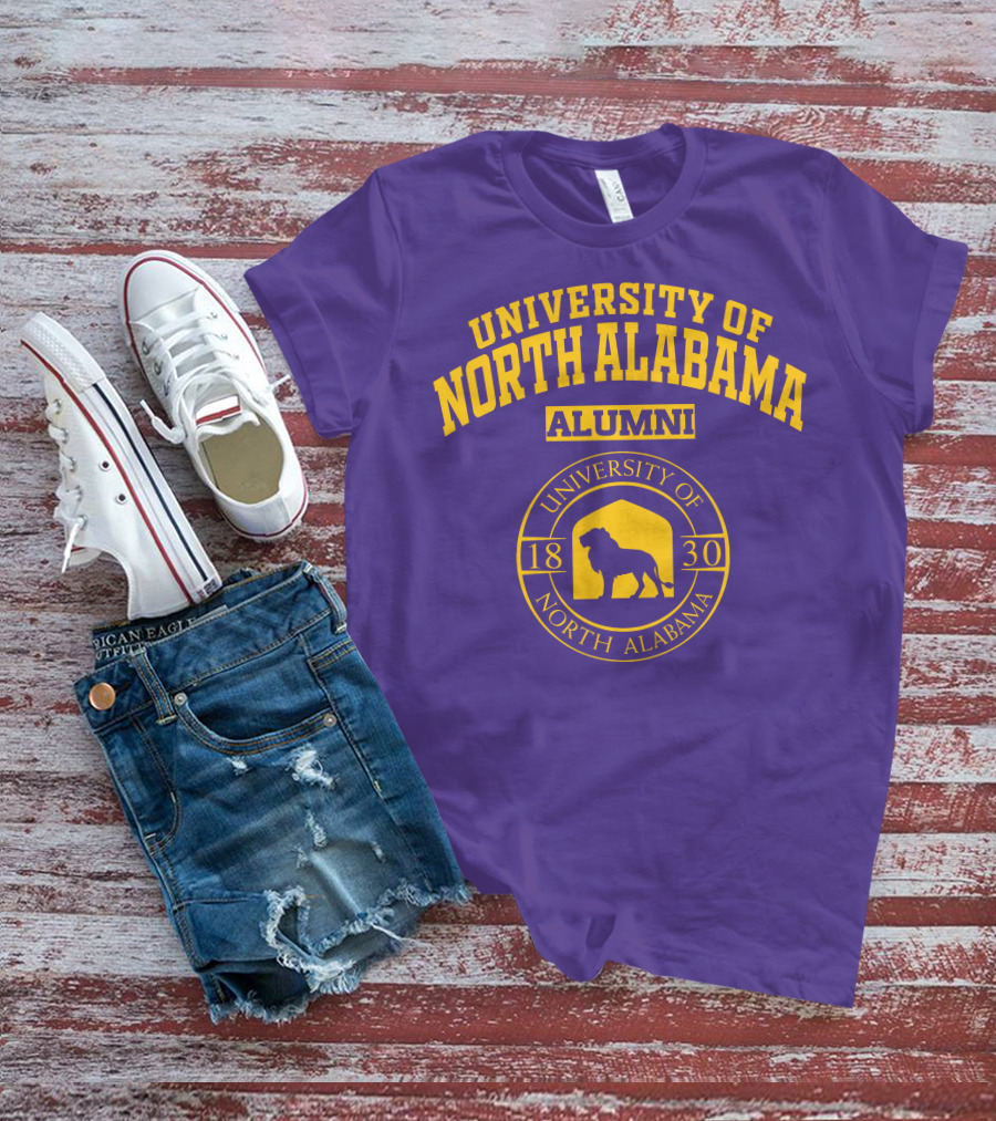 UNIVERSITY OF NORTH ALABAMA ALUMNI 1830 LION SEAL T-Shirt