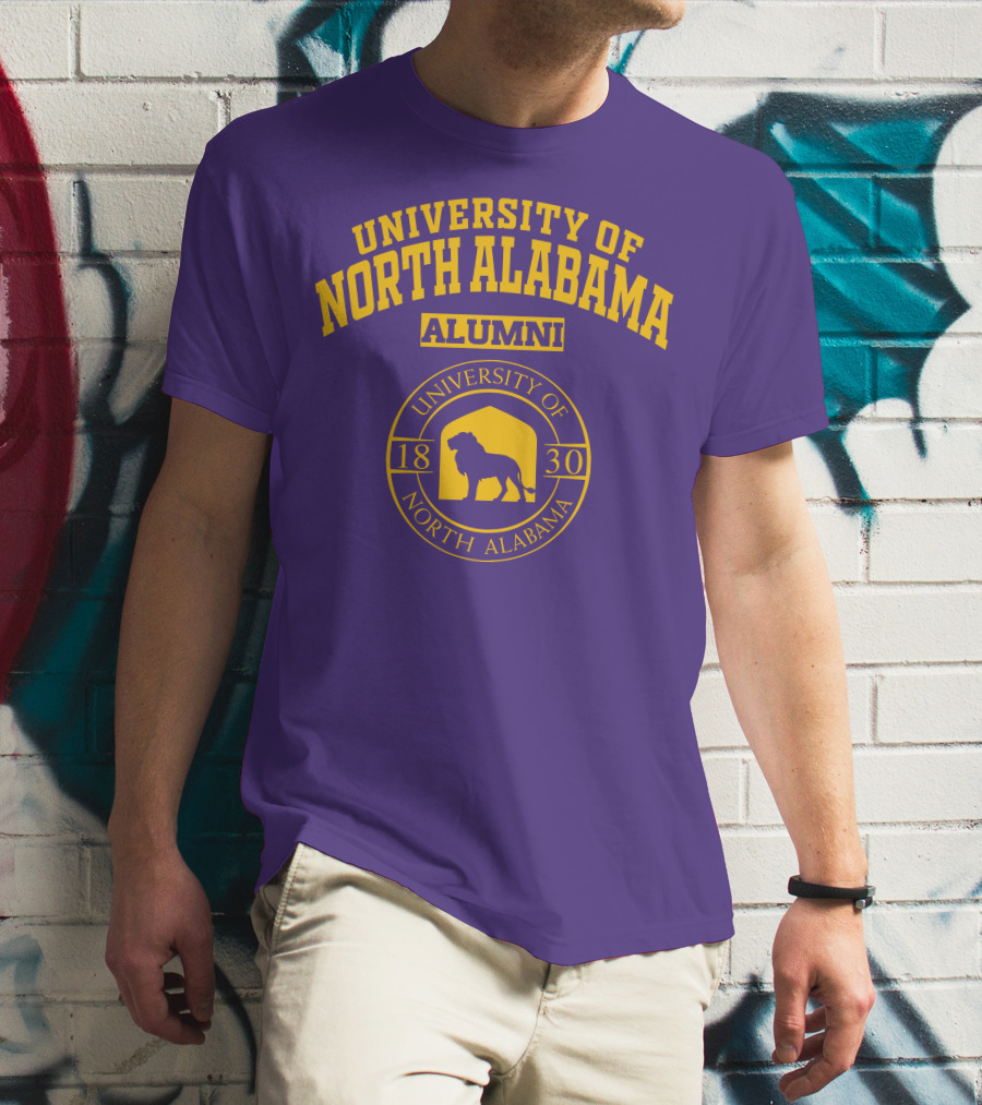UNIVERSITY OF NORTH ALABAMA ALUMNI 1830 LION SEAL T-Shirt