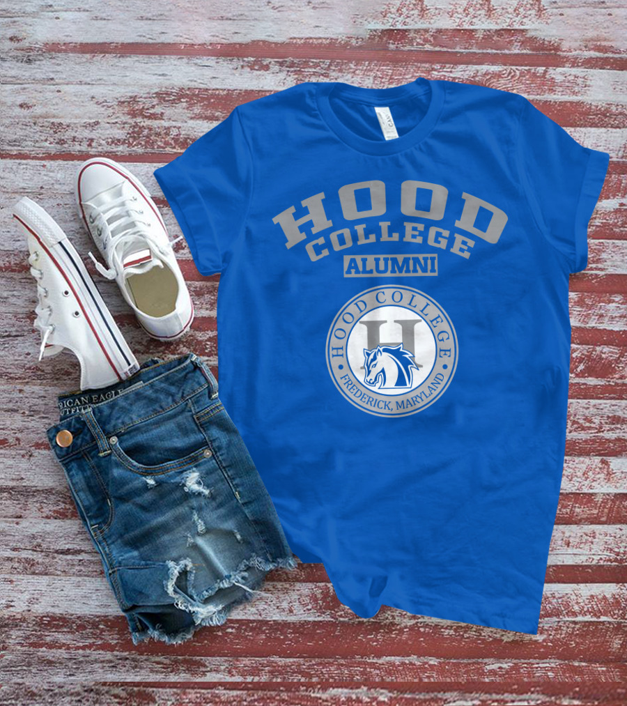Hood College Alumni Frederick Maryland Logo Horse Emblem T-Shirt