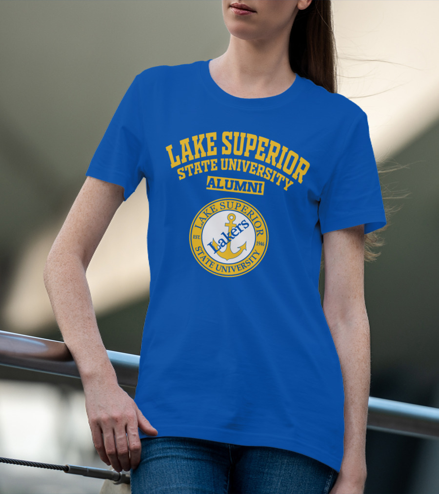 Lake Superior State University Alumni Lakers Anchor Logo Est 1946 T-Shirt