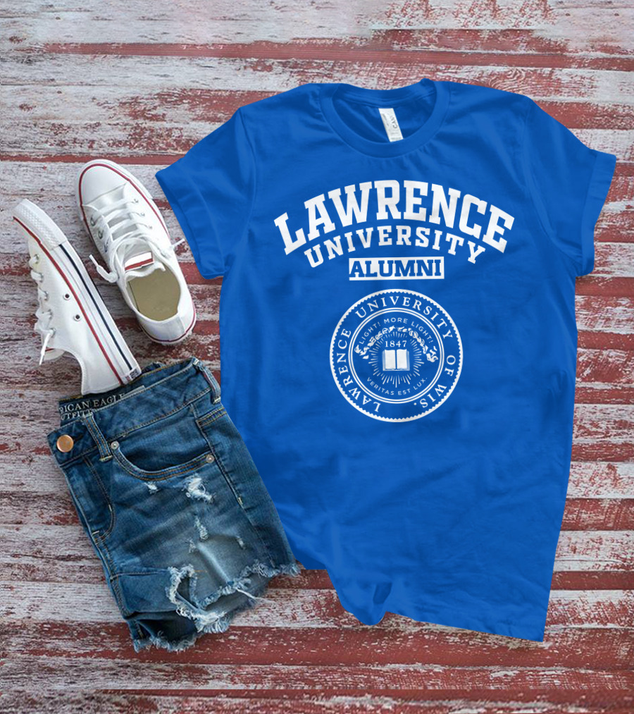 LAWRENCE UNIVERSITY ALUMNI VERITAS EST LUX SEAL 1847 WISCONSIN T-Shirt