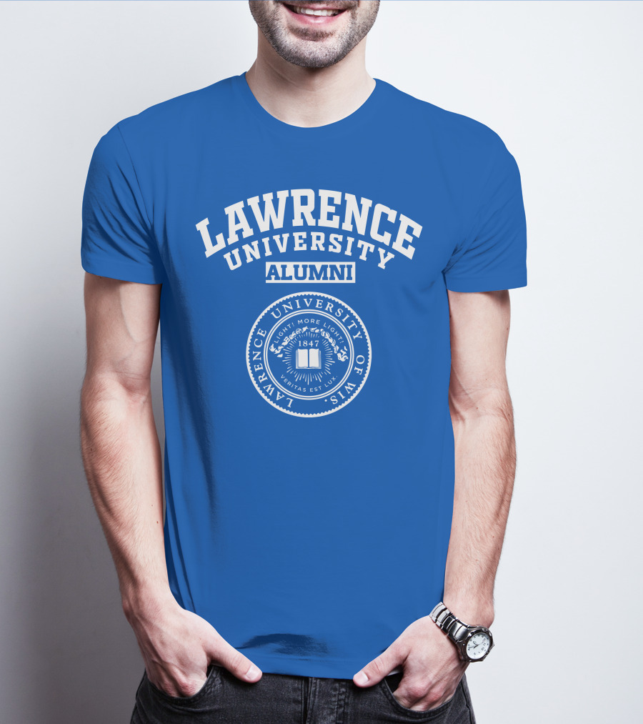 LAWRENCE UNIVERSITY ALUMNI VERITAS EST LUX SEAL 1847 WISCONSIN T-Shirt