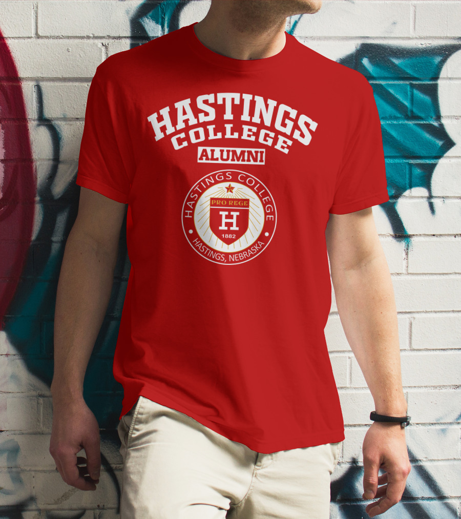 Hastings College Alumni Pro Rege 1882 Hastings Nebraska T-Shirt