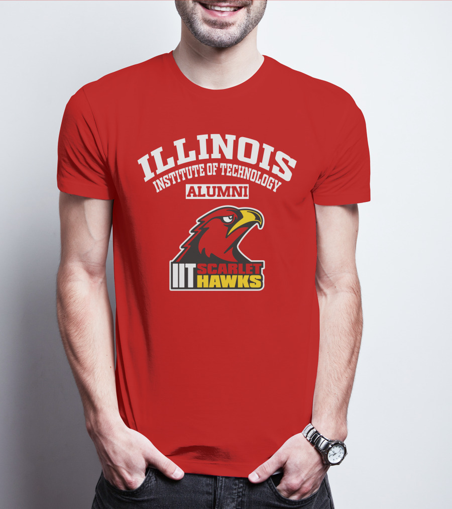 ILLINOIS INSTITUTE OF TECHNOLOGY ALUMNI IIT SCARLET HAWKS T-Shirt