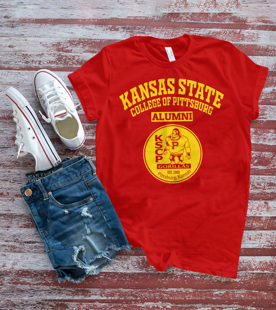 Kansas State College Of Pittsburg Alumni Gorillas KSCP Est. 1903 Pittsburg Kansas T-Shirt