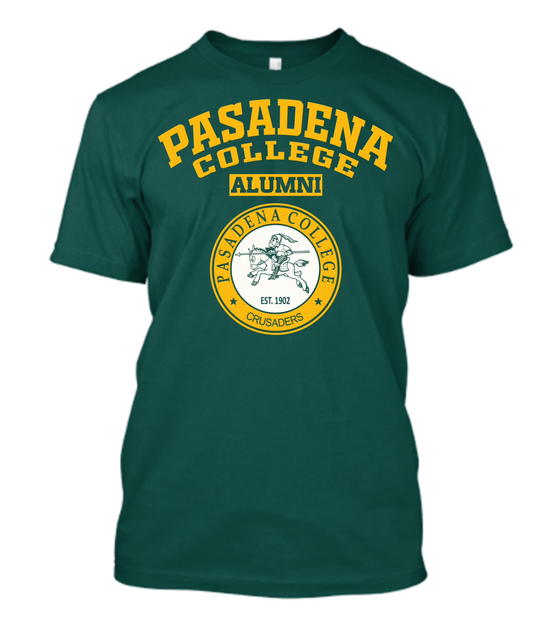 Pasadena College Alumni Crusaders Est. 1902 T-Shirt