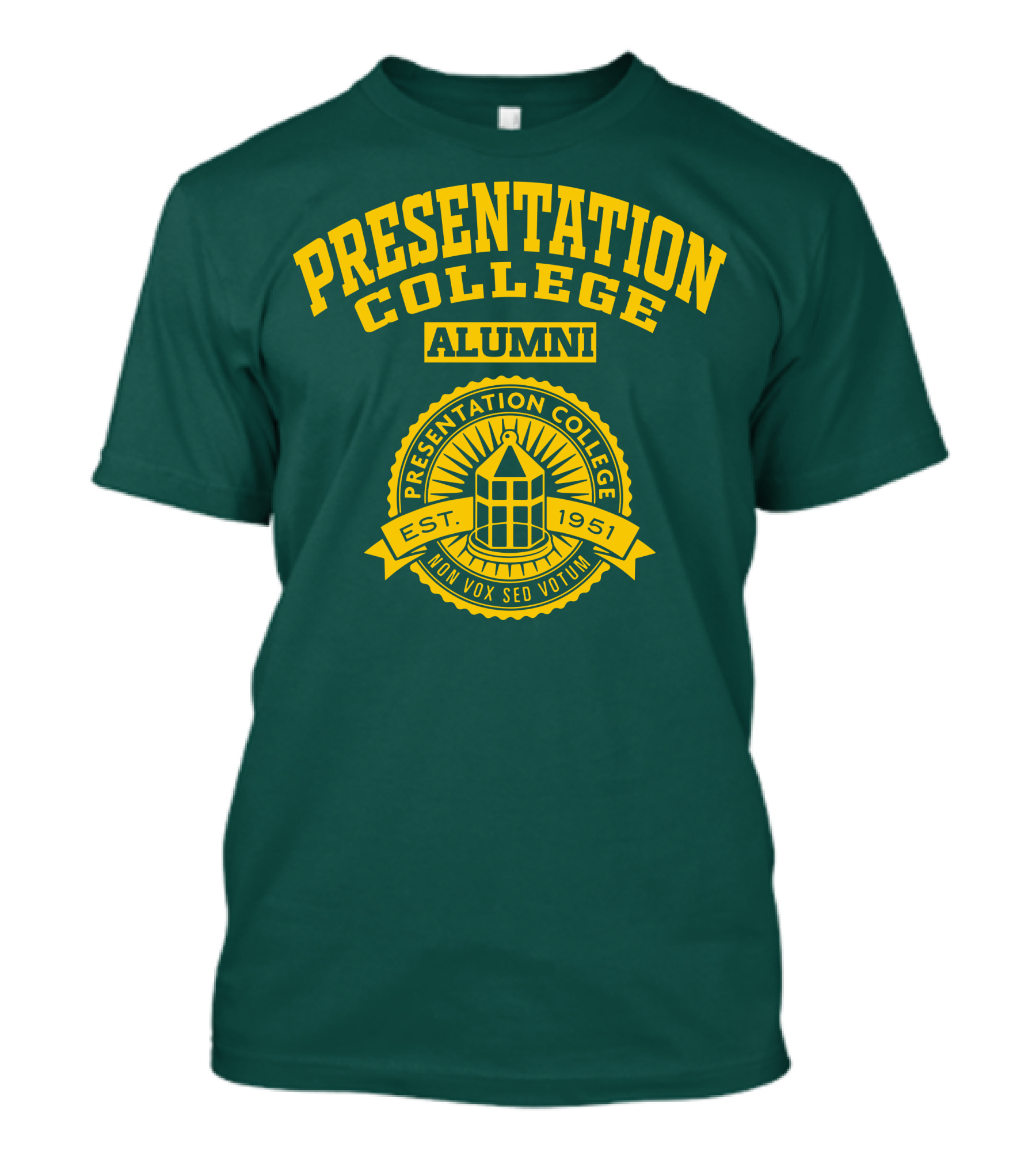 Presentation College Alumni Est. 1951 Mon Vox Sed Votum T-Shirt