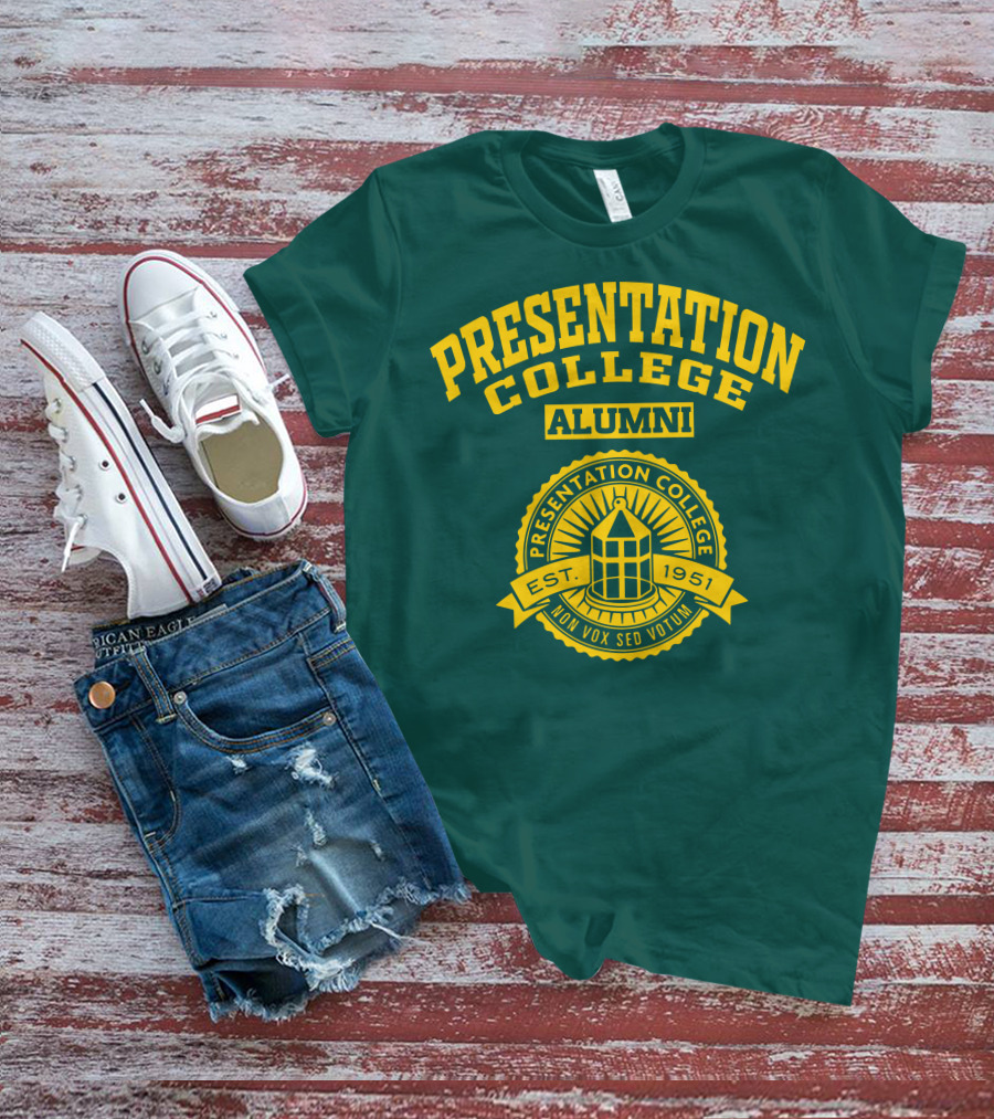 Presentation College Alumni Est. 1951 Mon Vox Sed Votum T-Shirt