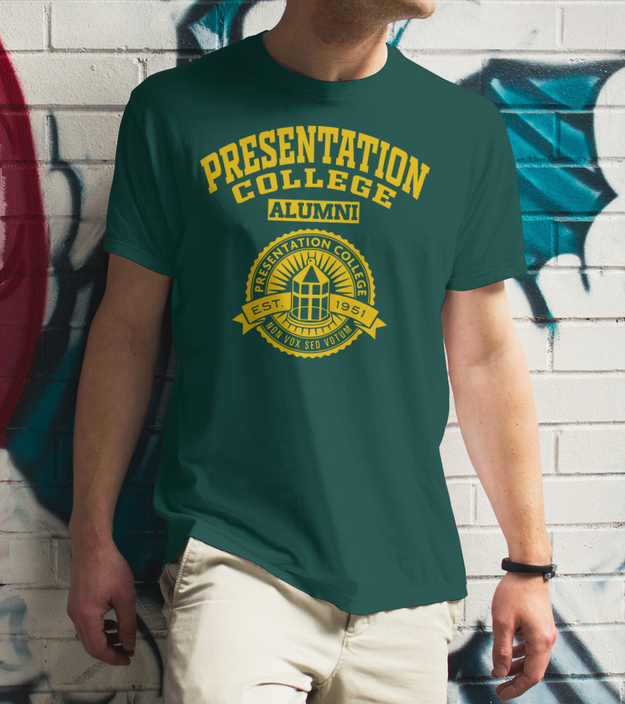 Presentation College Alumni Est. 1951 Mon Vox Sed Votum T-Shirt