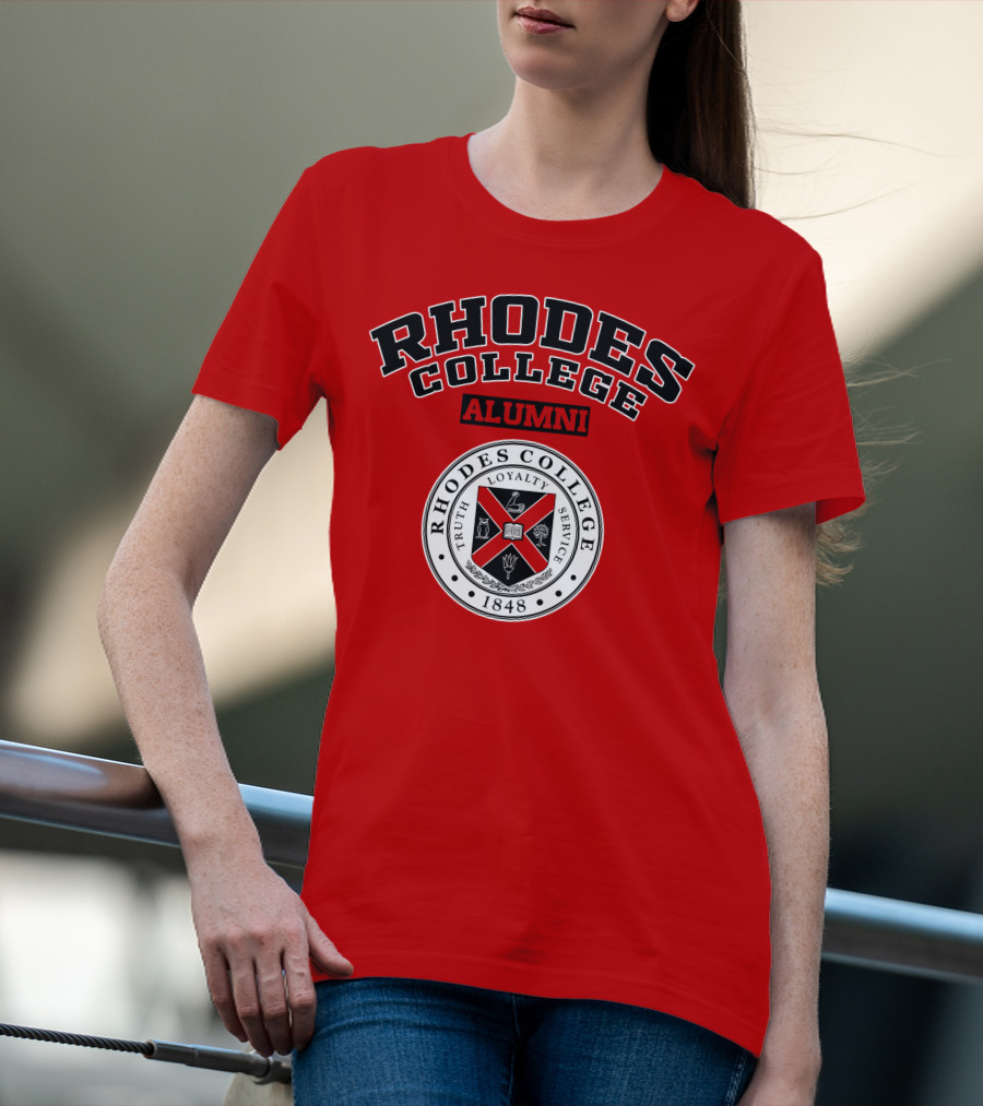 Rhodes College Alumni Truth Loyalty Service 1848 Seal T-Shirt