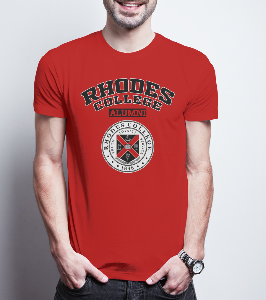 Rhodes College Alumni Truth Loyalty Service 1848 Seal T-Shirt