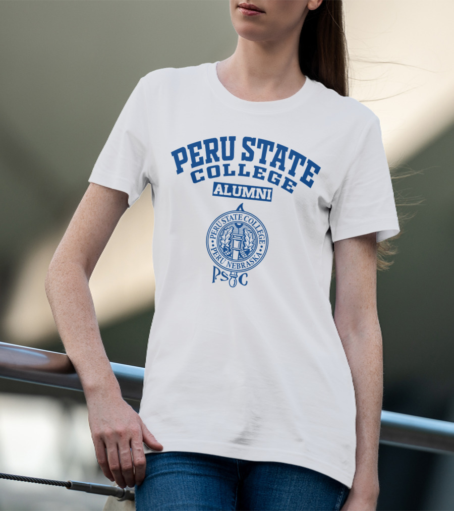 Peru State College Alumni Seal Peru Nebraska PSC T-Shirt