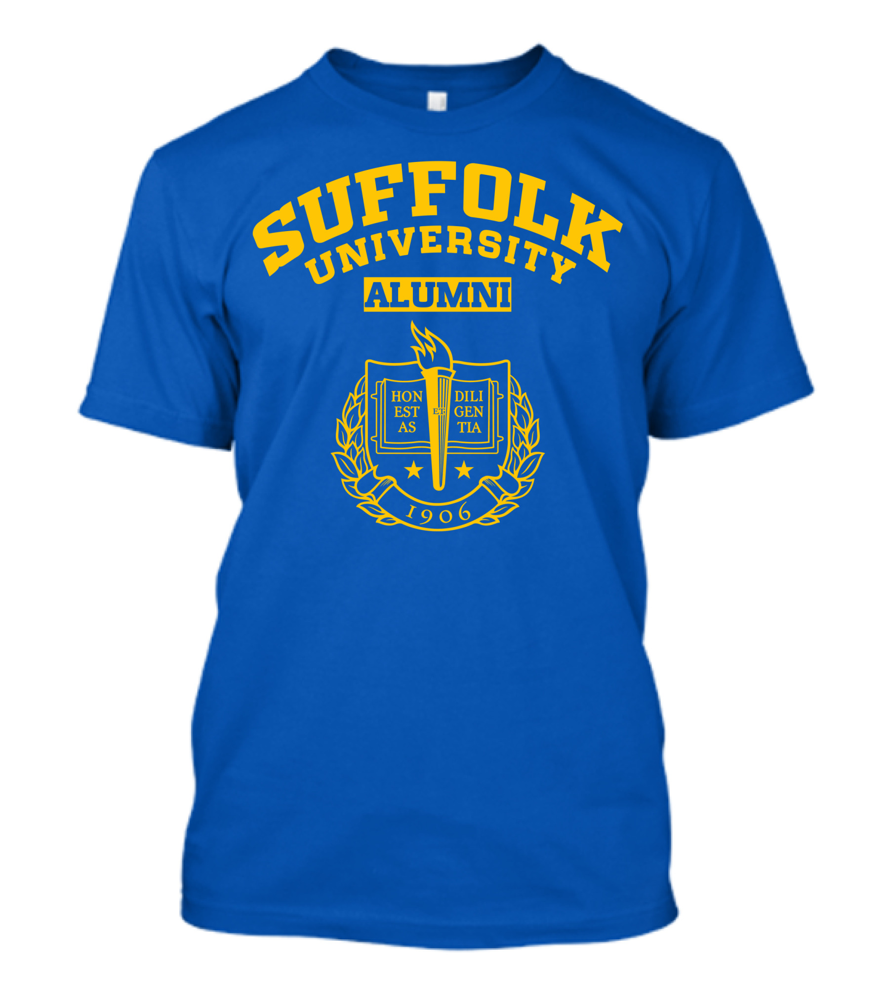 Suffolk University Alumni 1906 Emblem With Torch And Laurel Wreath T-Shirt