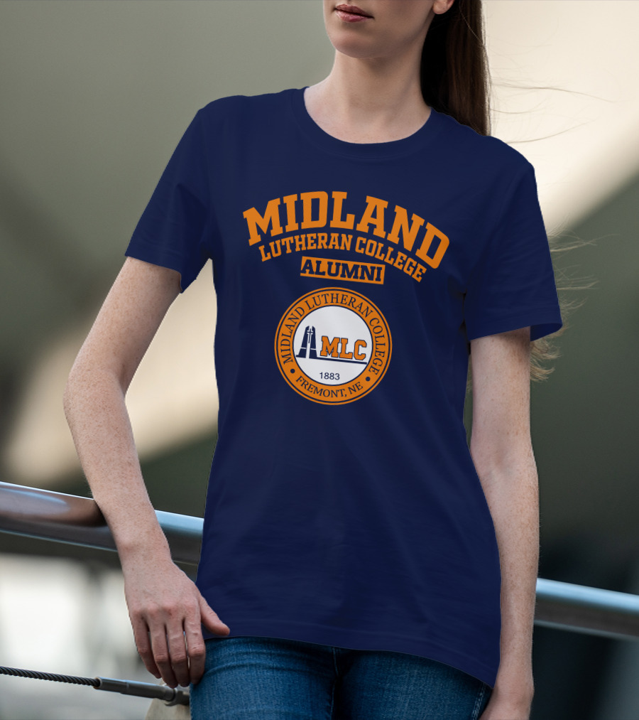 MIDLAND LUTHERAN COLLEGE ALUMNI MLC FREMONT NE 1883 T-Shirt