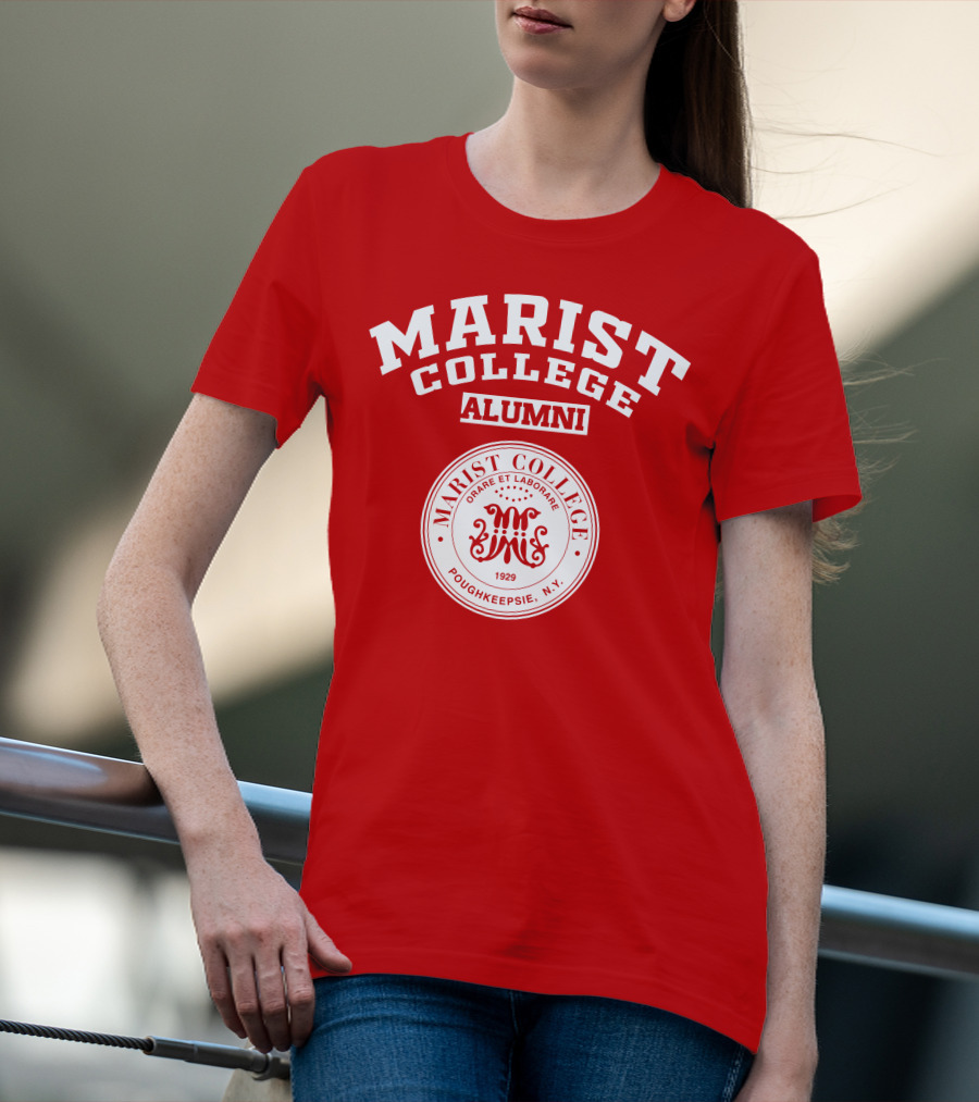 Marist College Alumni Poughkeepsie N.Y. 1929 Crest Orare Et Laborare T-Shirt