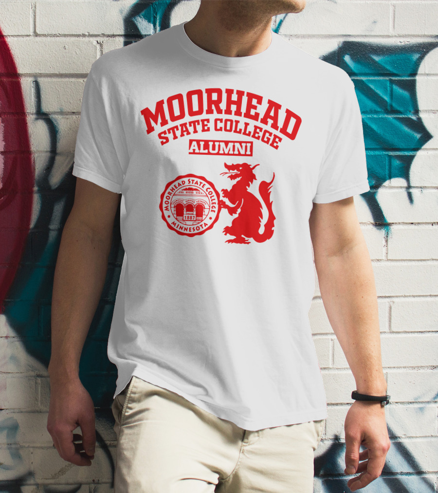Moorhead State College Alumni Minnesota 1887 Red Dragon T-Shirt
