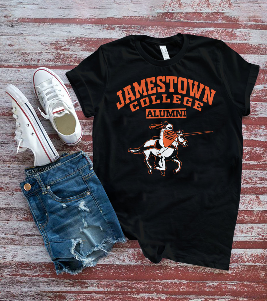 Jamestown College Alumni Jimmies Riding Knight T-Shirt