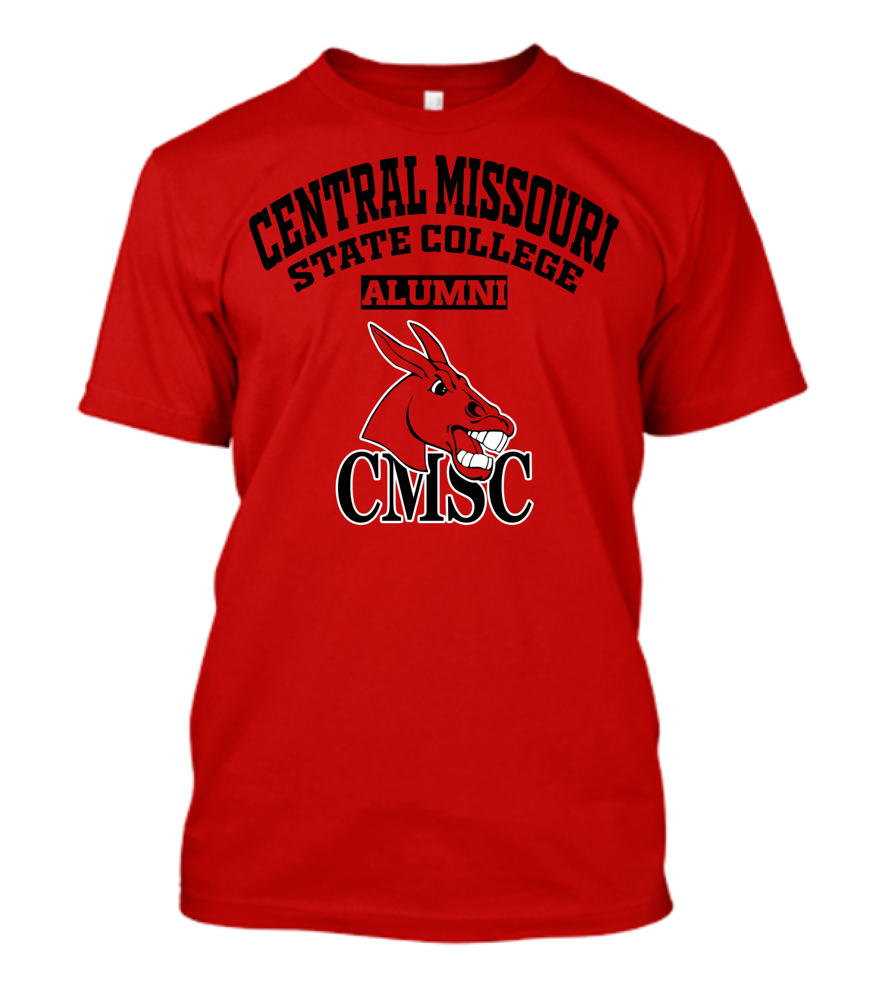 Central Missouri State College Alumni CMSC Red Mule T-Shirt