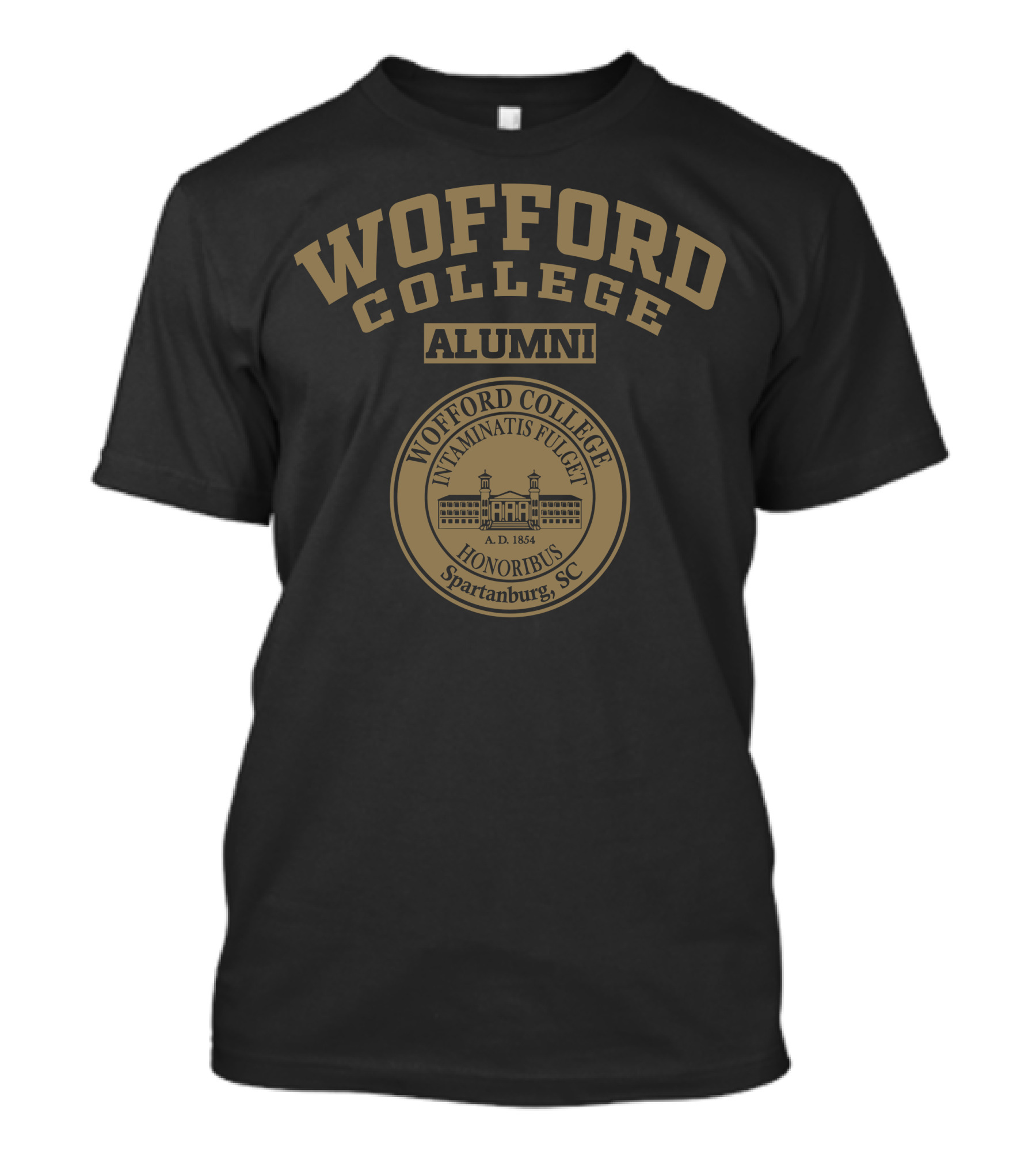 Wofford College Alumni Seal Spartanburg SC A.D. 1854 T-Shirt