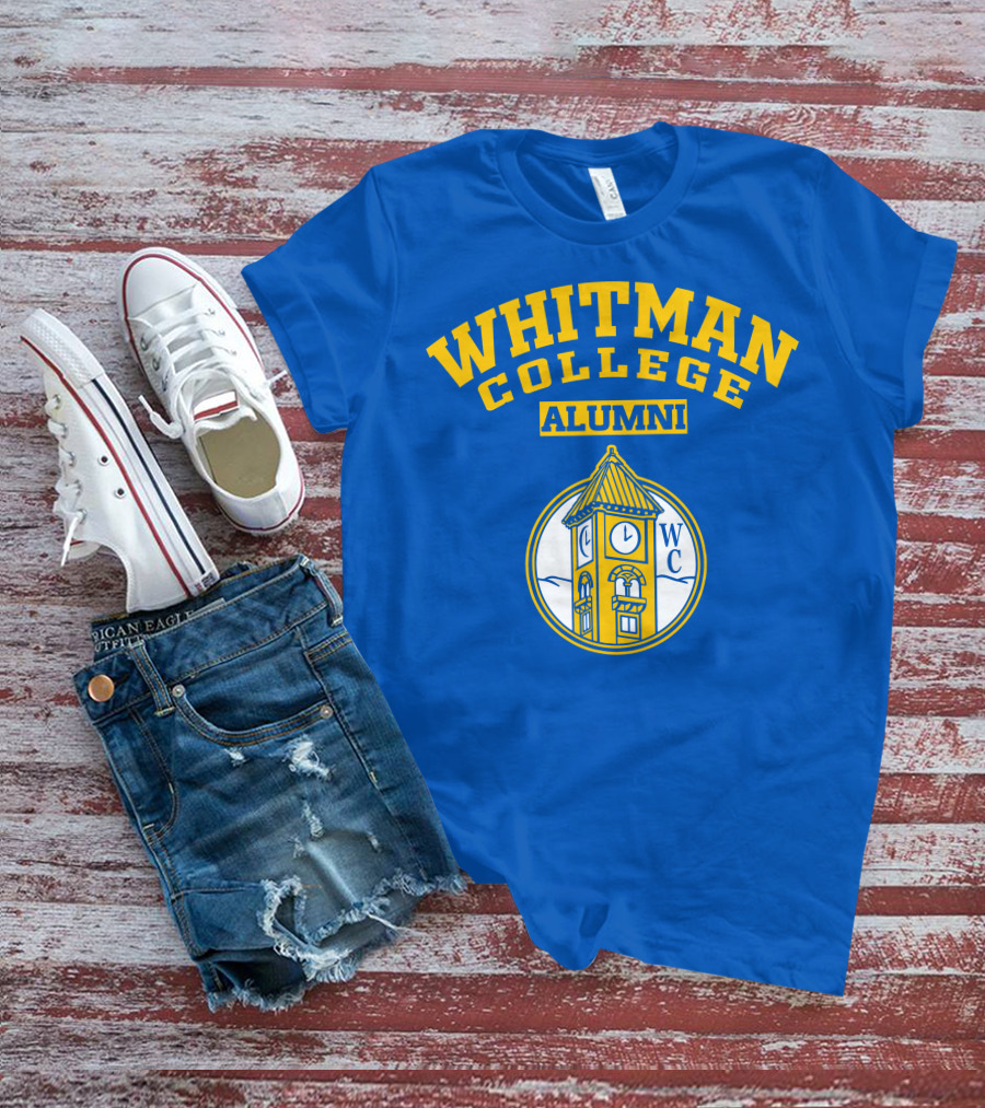 WHITMAN COLLEGE ALUMNI WC Clock Tower T-Shirt