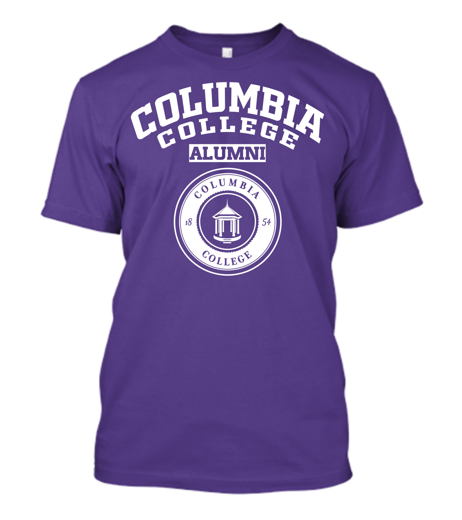 Columbia College Alumni 1854 Purple T-Shirt