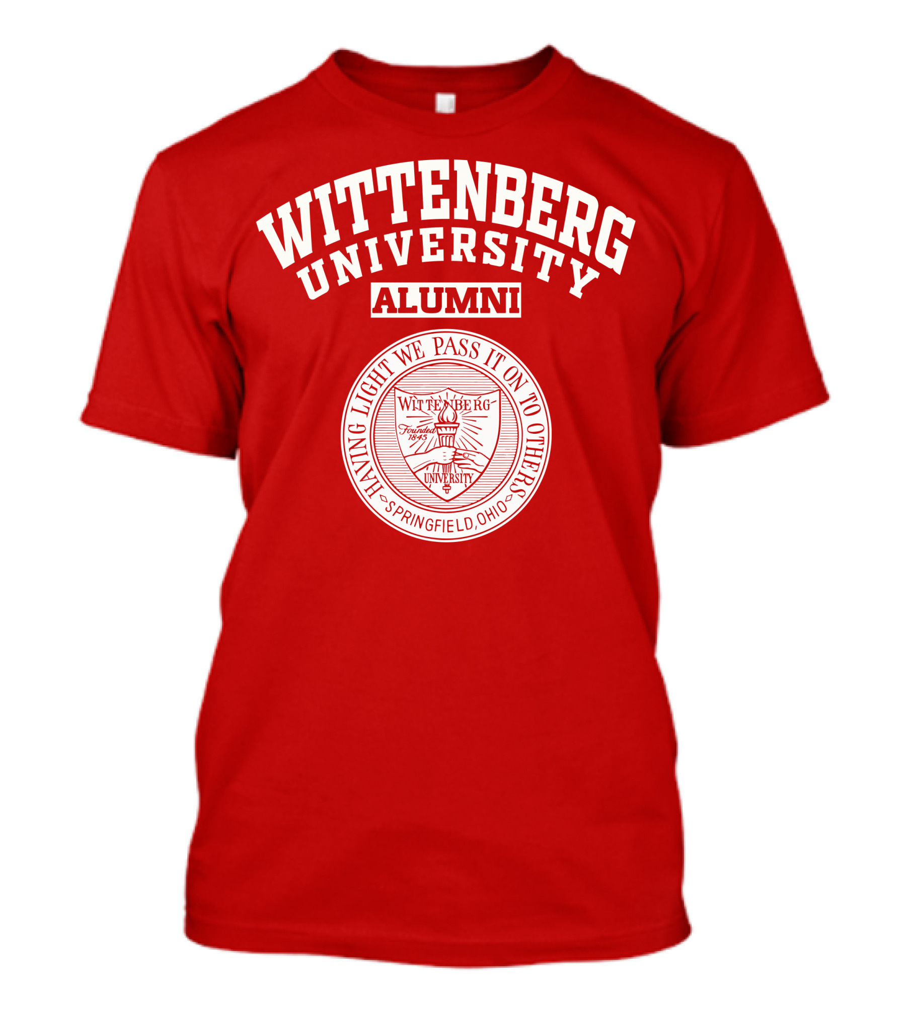 Wittenberg University Alumni Springfield Ohio Emblem T-Shirt