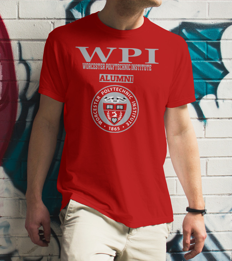 Worcester Polytechnic Institute WPI Alumni Seal 1865 T-Shirt