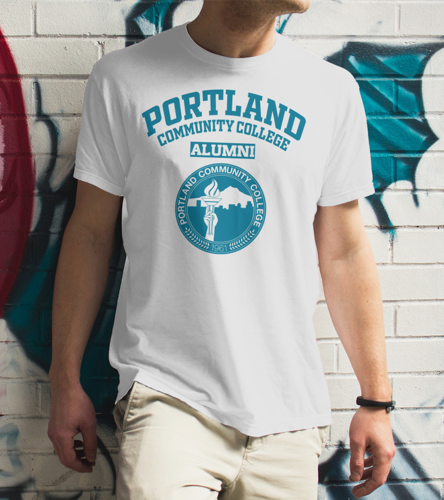 Portland Community College Alumni 1961 Torch Emblem T-Shirt