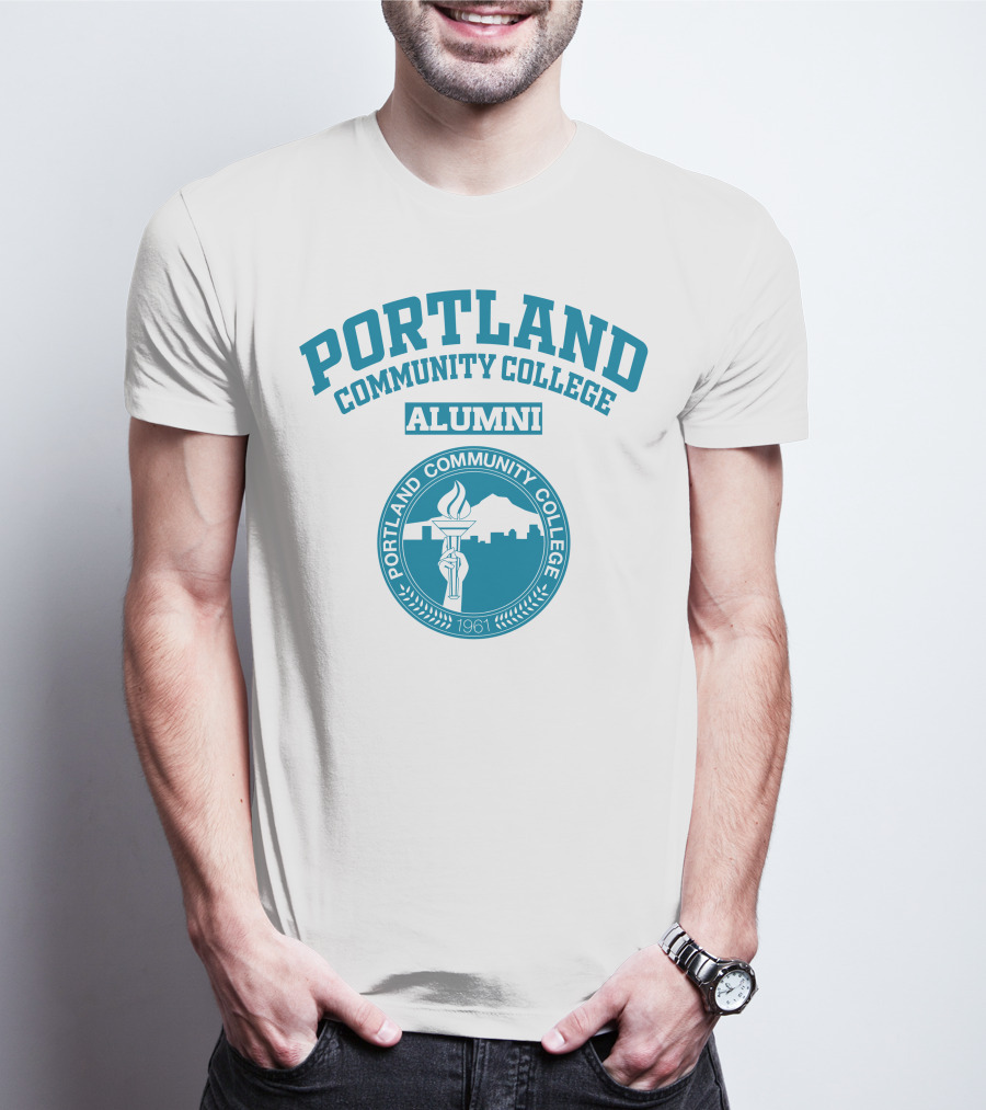 Portland Community College Alumni 1961 Torch Emblem T-Shirt