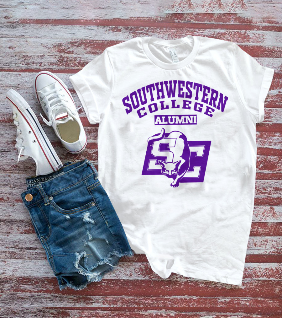 Southwestern College Alumni SC Logo With Cougar T-Shirt