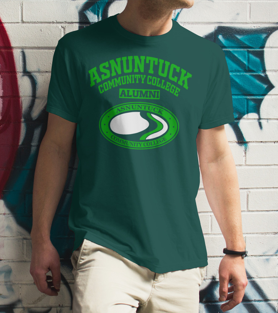 Asnuntuck Community College Alumni With Oval Emblem T-Shirt