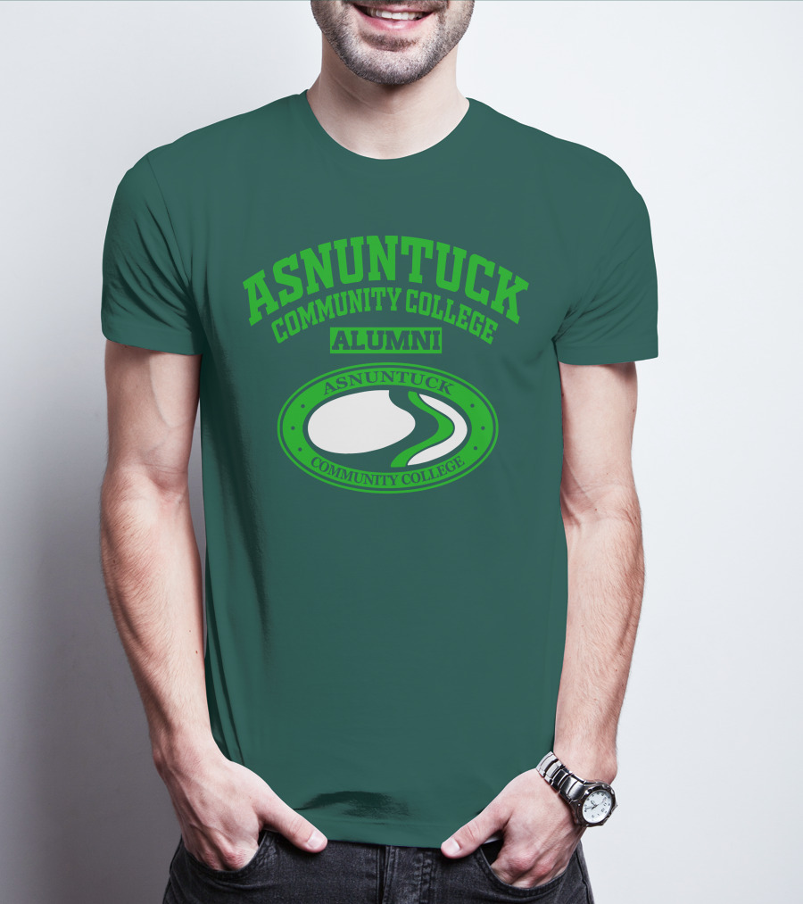 Asnuntuck Community College Alumni With Oval Emblem T-Shirt
