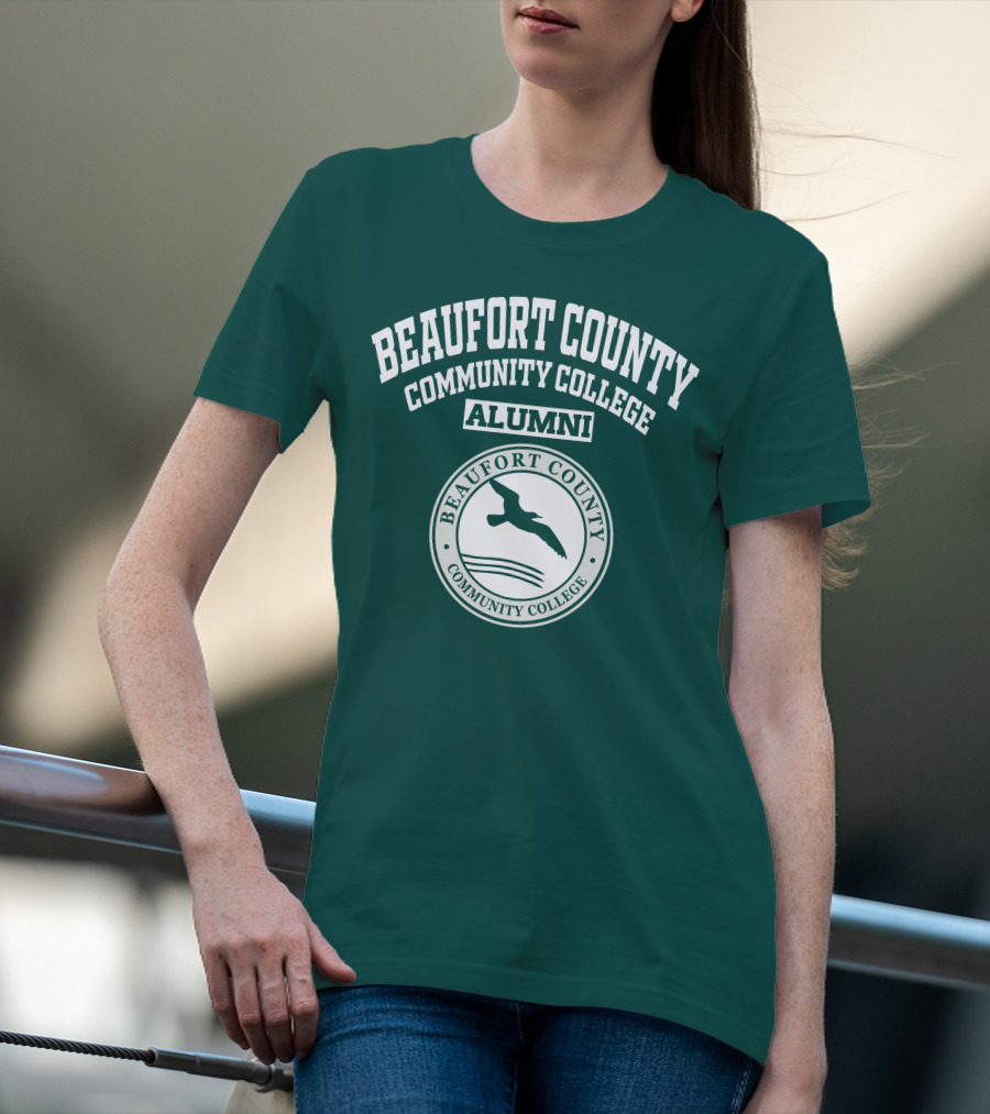 Beaufort County Community College Alumni Seal With Bird And Waves T-Shirt