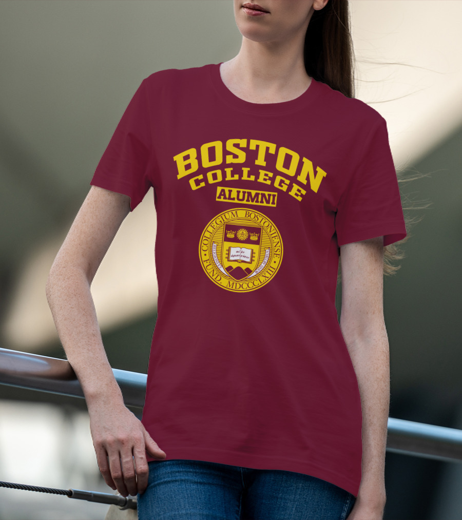 Boston College Alumni Collegium Bostoniense Fund MDCCCXLIII T-Shirt