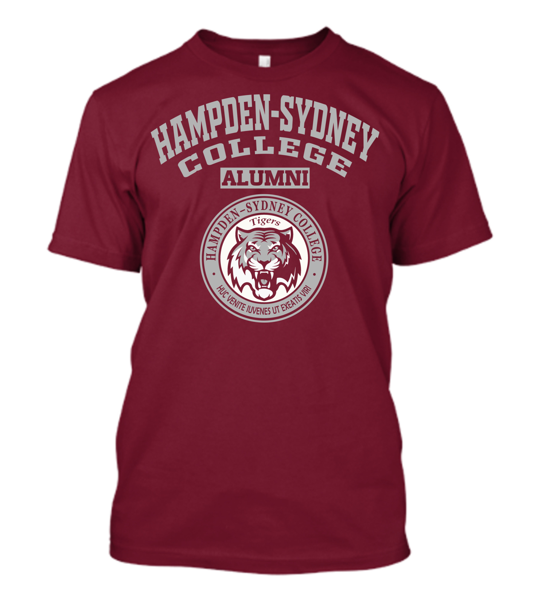 Hampden–Sydney College Alumni Tigers Huc Venite Iuvenes Ut Exeatis Viri T-Shirt