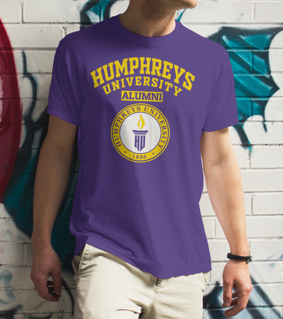 Humphreys University Alumni 1896 Torch Emblem T-Shirt