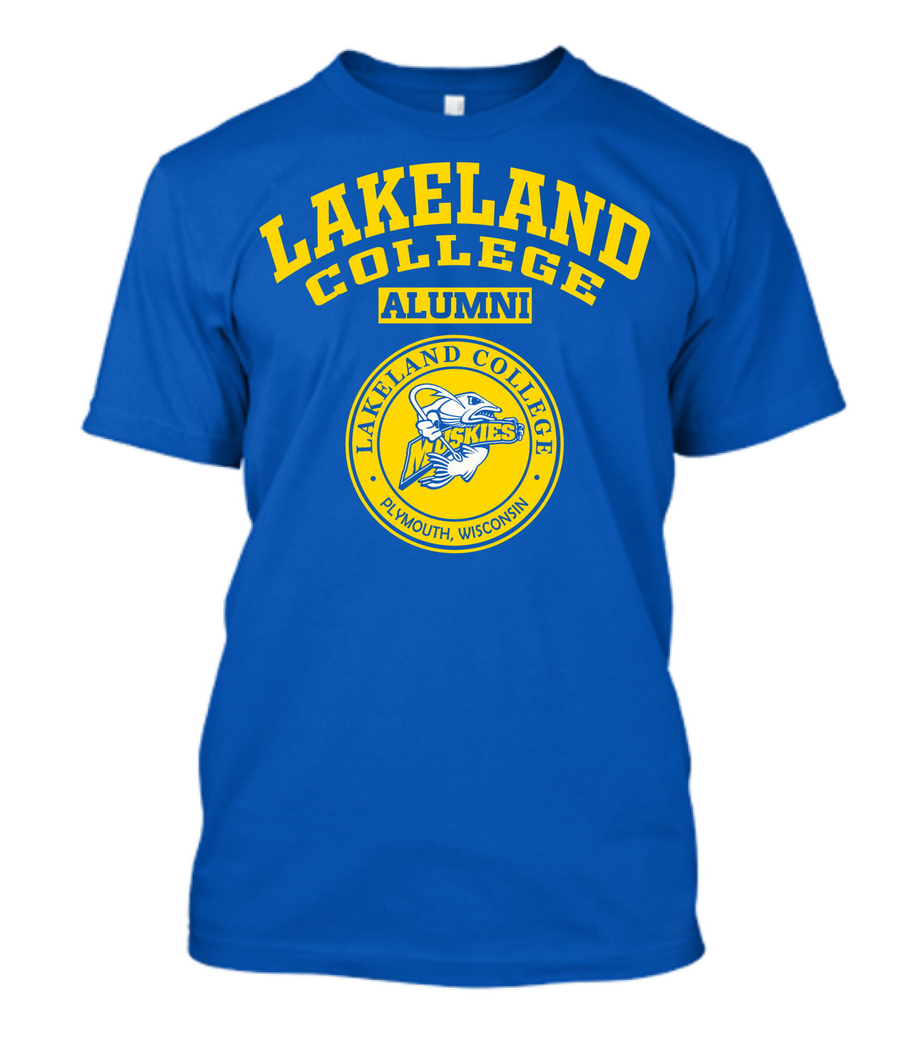 Lakeland College Alumni Muskie Plymouth Wisconsin T-Shirt