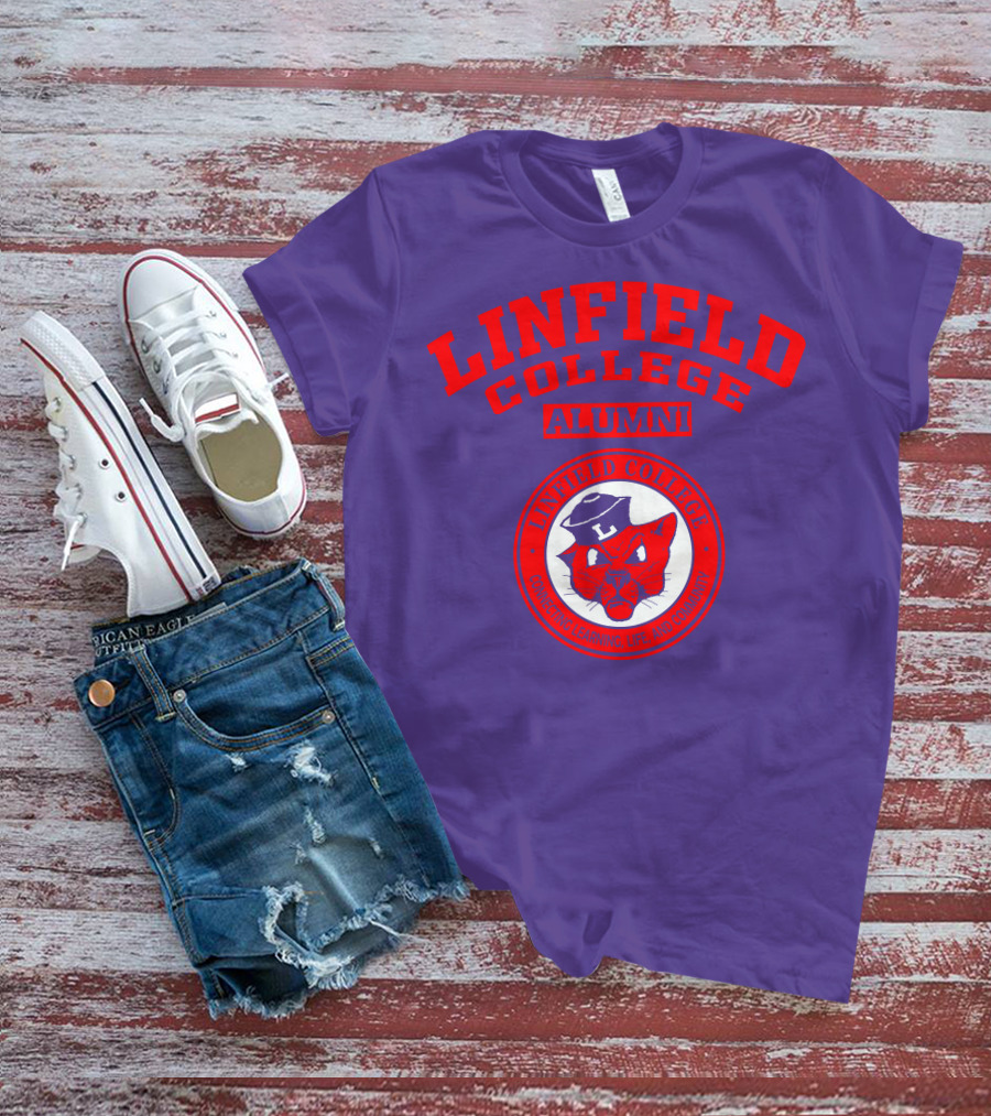 Linfield College Alumni Confido Personal Development Mascot T-Shirt