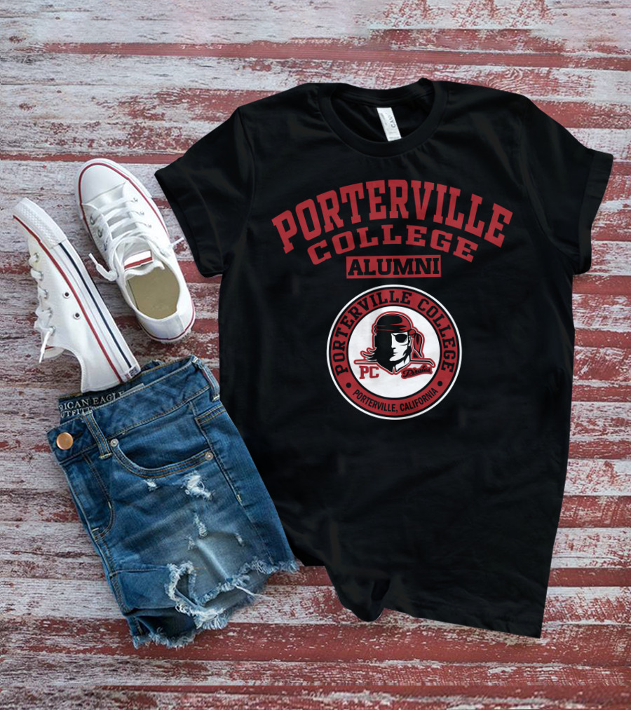 Porterville College Alumni California PC Pirate T-Shirt