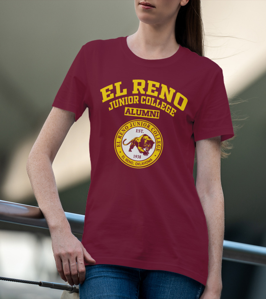 EL RENO JUNIOR COLLEGE ALUMNI EST 1938 EL RENO OKLAHOMA T-Shirt