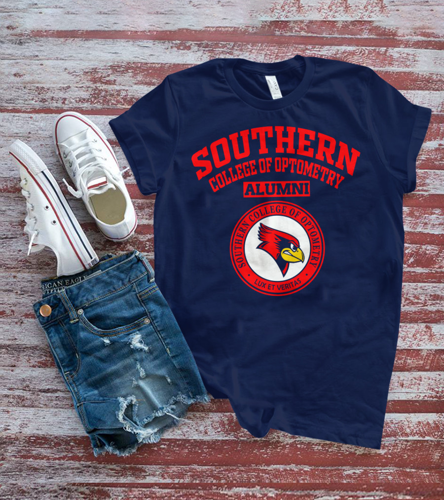 Southern College Of Optometry Alumni Lux Et Veritas Cardinal T-Shirt