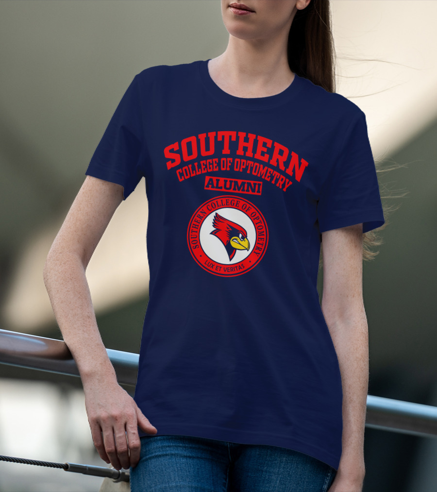Southern College Of Optometry Alumni Lux Et Veritas Cardinal T-Shirt
