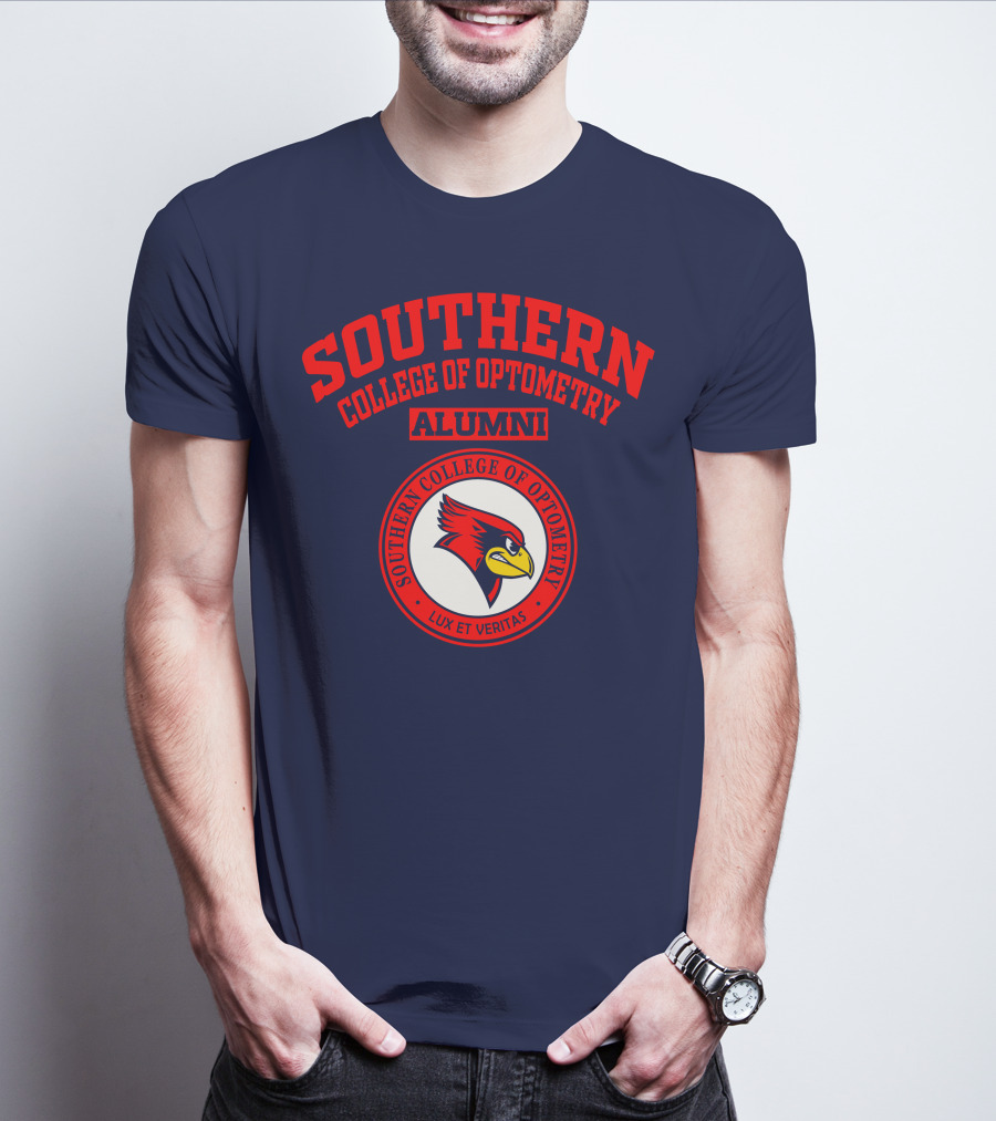 Southern College Of Optometry Alumni Lux Et Veritas Cardinal T-Shirt