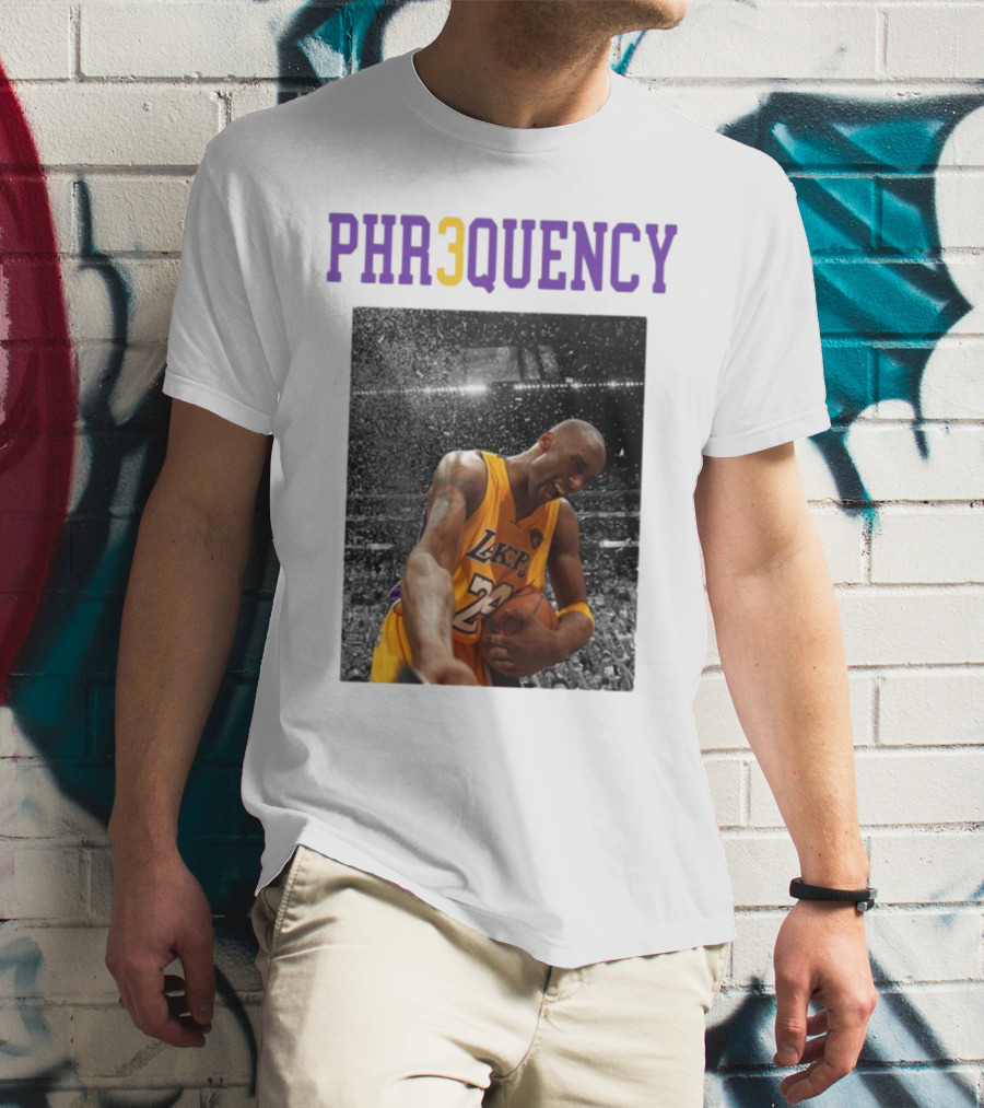 PHR3QUENCY Lakers 24 Basketball T-Shirt