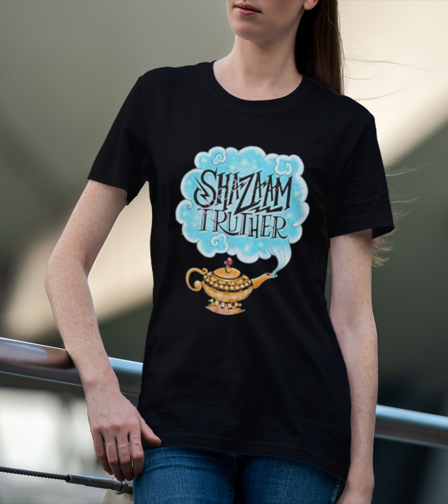 Shazaam Truther Magic Lamp Cloud T-Shirt